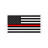 Thin Red Line Flag Decal (indoor and outdoor use)