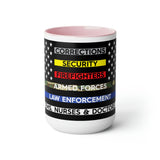 Thin Line USA Flag™ Coffee Mugs, 15oz