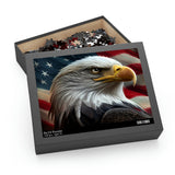 USA Flag American Bald Eagle Puzzle (120, 252, 500-Piece)