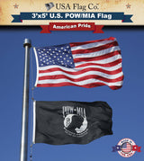 POW MIA Flag (3x5 foot) Single Reverse - USA Flag Co.