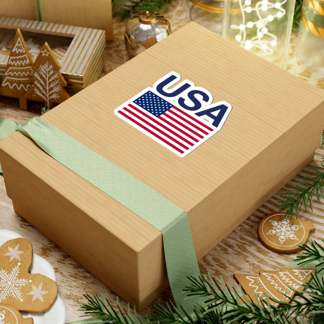 Blue USA Flag Sticker