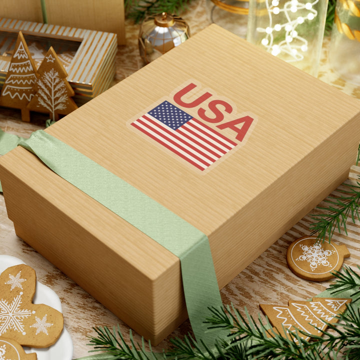 Red USA Flag Sticker