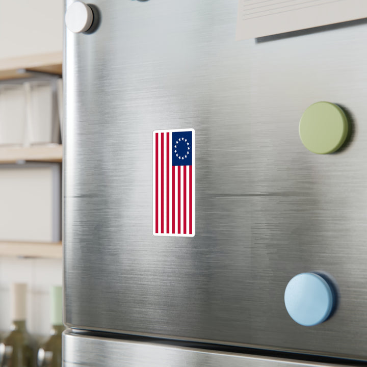 Betsy Ross Flag Decal (Right-side) (indoor and outdoor use)