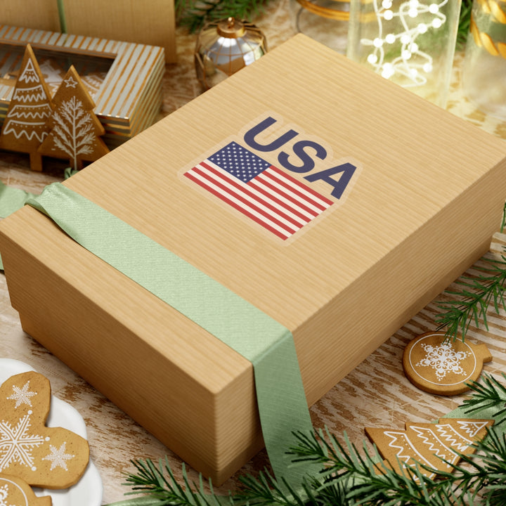 Blue USA Flag Sticker