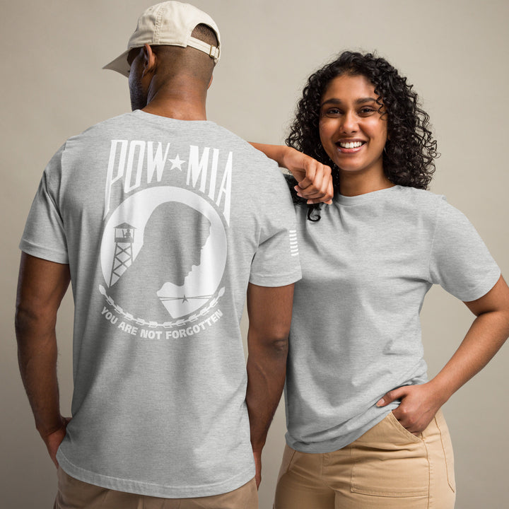 POW-MIA T-Shirt Back-Side Logo (Made in the USA)