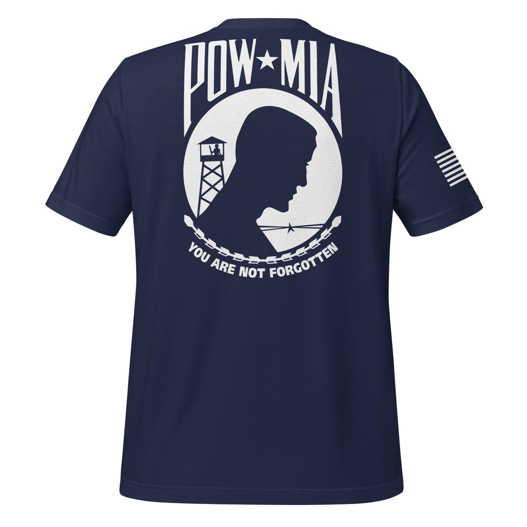 POW-MIA T-Shirt Back-Side Logo (Made in the USA)