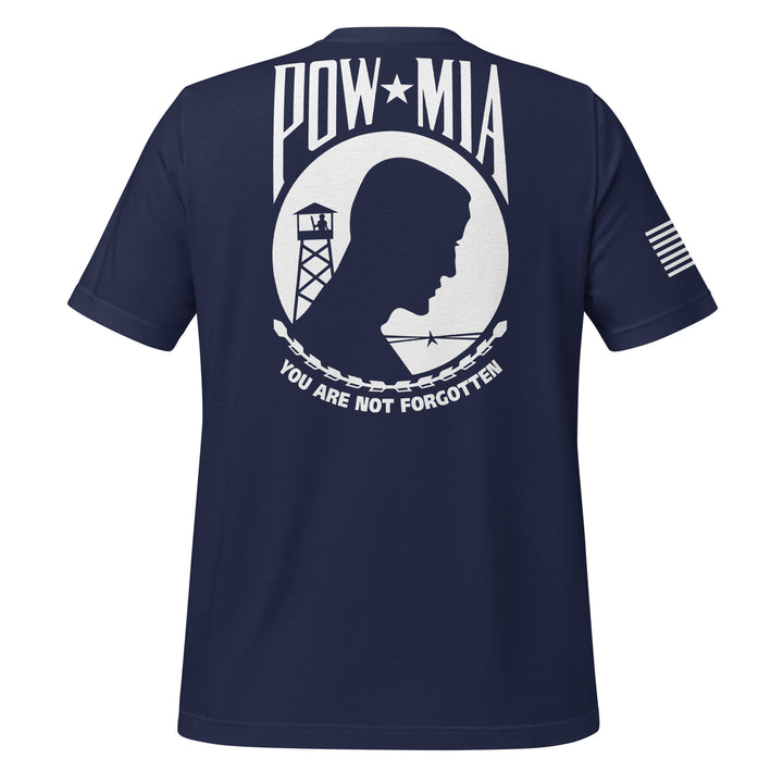 POW-MIA T-Shirt Back-Side Logo (Made in the USA)