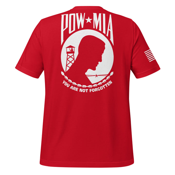 POW-MIA T-Shirt Back-Side Logo (Made in the USA)