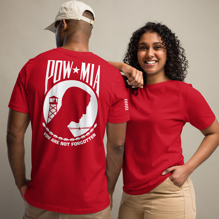 POW-MIA T-Shirt Back-Side Logo (Made in the USA)