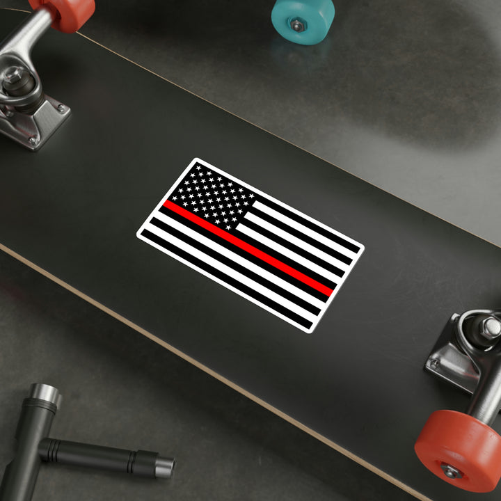 Thin Red Line Flag Decal by USA Flag Co.