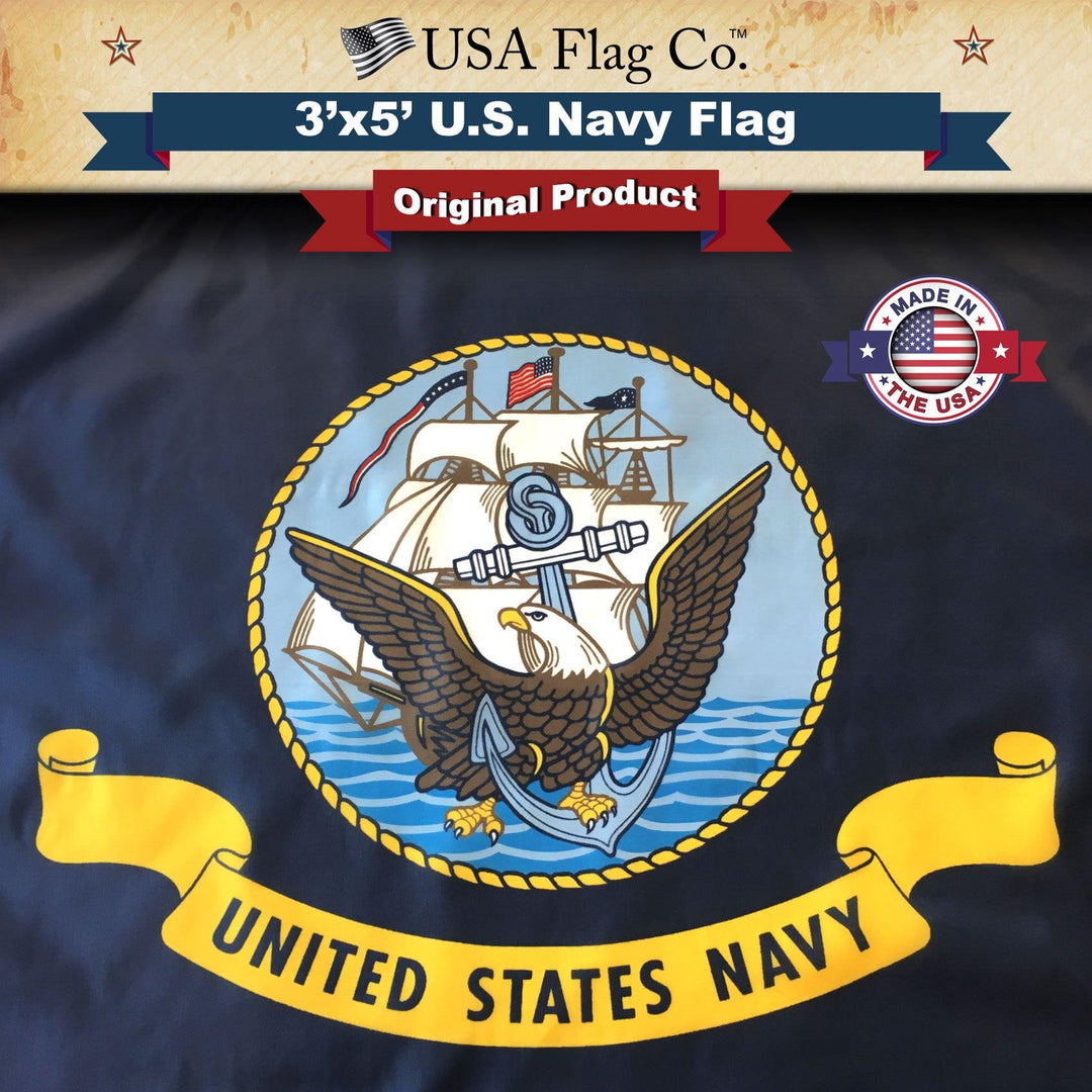 US Navy Flag (3x5 foot) - USA Flag Co.